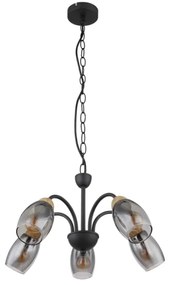 Globo 60297-5H - Lampadario a sospensione con catena GERLY 5xE14/25W/230V