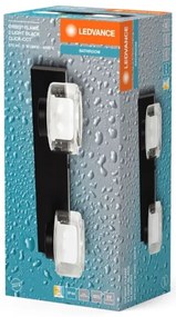 Ledvance-Applique a LED da bagno ORBIS FLAME 2xLED/5,5W/230V IP44 nero