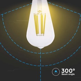 Lampadina LED FILAMENT ST64 E27/4W/230V 3000K Classe energetica A