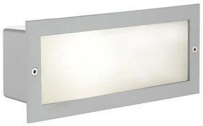 EGLO 88008 - Lampada da incasso per esterni ZIMBA 1xE27/60W argento/bianco IP44