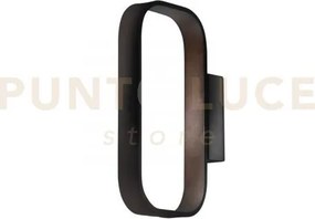 Applique a parete led moka marrone 5w 420lm 3000k 16,2x3x24 cm in a...