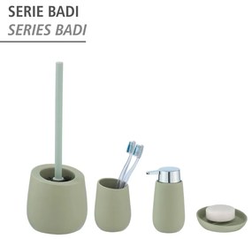 Tazza in ceramica verde per spazzolini da denti Badi - Wenko