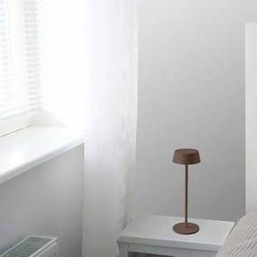 Lampada da tavolo LED da esterno dimmerabile touch ricaricabile LED/2W/5V IP54 marrone