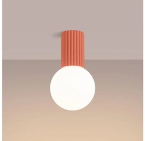 Sollux SL.1753 - Plafoniera da bagno HALO 1xG9/8W/230V IP44 rosa