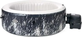 Intex - piscina idromassaggio gonfiabile 'purespa bubble glow deluxe' nero e bianco 4 persone 196x196x71 cm - cod. 28494np