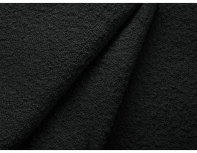 Divano letto nero in tessuto bouclé 247 cm Jodie - Micadoni Home