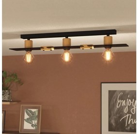 Eglo 43751 - Plafoniera BRAMERTON 3xE27/40W/230V