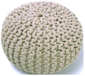 Pouf per bambini beige fatto a mano Lili - Nattiot