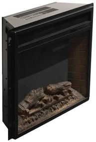 Camino elettrico caminetto da terra CAMBRIDGE in legno Bianco L110 x P25 x H95