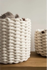 Cesto in tessuto ø 25x25 cm Peach Skin Round M – Bigso