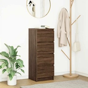 Credenza Rovere Marrone 37,5x35x99 Cm İn Legno Multistrato /