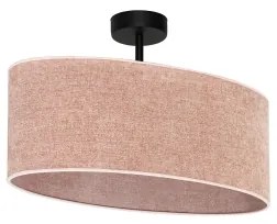 Duolla - Lampadario a plafone OVAL 1xE27/15W/230V rosa