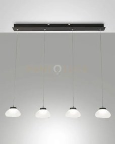 Arabella sospensione bianca 4 luci rettangolare a led 3000k - 32w -...