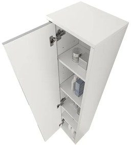 Colonna bagno sospesa 30x150 Furore verde salvia con ripiani interni