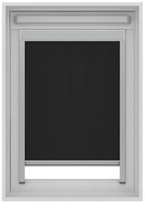 Tenda a rullo oscurante cordless Lucernario Oslo nero 134x98 cm