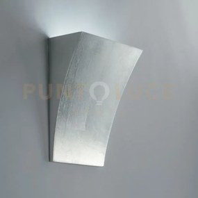 Applique a parete a parete alma argento 2 luci attacco g9 19x10x25...