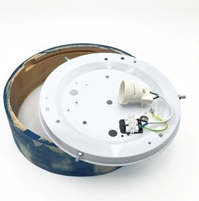 Brilagi - Plafoniera PINO 1xE27/15W/230V pino/blu Ø 27,5 cm