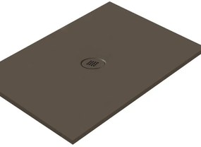 Piatto doccia in ceramica extra slim caffè L 90 x L 90 cm