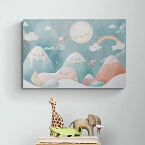 Stampa su tela – Per bambini: paesaggio sonnolento