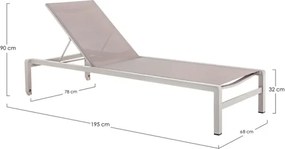 Lettino In Alluminio Impilabile Con Ruote Konnor Rastin Bizzotto