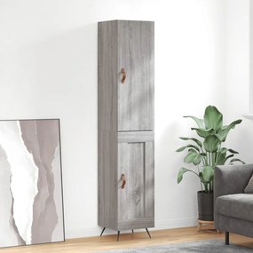 Credenza Grigio Sonoma 34,5x34x180 Cm İn Legno Multistrato /