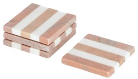 Kave Home - Set di 4 sottobicchieri Jesiah in marmo