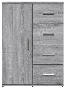 Credenza grigio sonoma 59x39x80 cm in legno multistrato