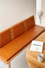 Panca in pelle marrone cognac Elba - Hammel Furniture