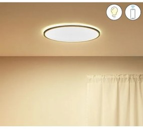 WiZ - Plafoniera LED dimmerabile SUPERSLIM LED/22W/230V Wi-Fi nero
