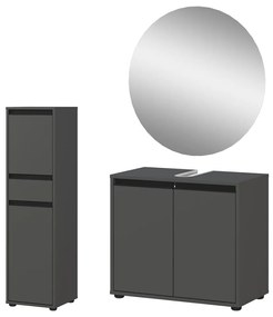 Set da bagno color antracite Lemont - Germania