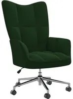 Poltrona Relax Verde Scuro in Vellutocod mxl 71460