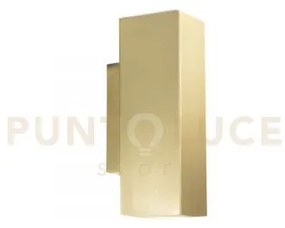 Applique duduk quadrata oro 2xgu10 mini 7x5x18cm i-duduk-q50-oro
