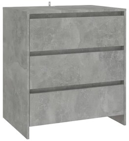 Credenza grigio cemento 70x41x75 cm in truciolato