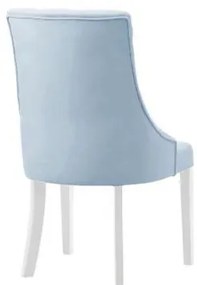 Sedia provenzale velluto blu trapuntata Princess 83-Arrediorg