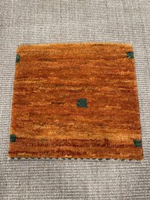 Gabbeh Tappeto 40 x 40 Giallo (Iran) Annodato A Mano