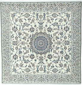 Nain Tappeto persiano 200 x 200 Beige (Iran) Annodato A Mano