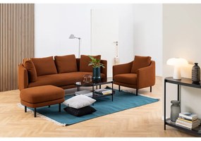 Tavolino con piano in vetro 95x50 cm Bayonne - Actona