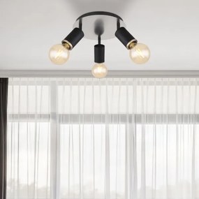 Globo 54032-3B - Luce Spot JOSEBA 3xE27/60W/230V legno nero