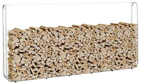 Rastrelliera Per Legna 300x25x150 Cm İn Acciaio Zincato /