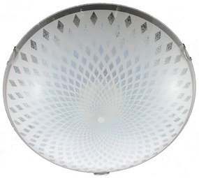 Plafoniera LED neoclassico Diamante, bianco Ø 50 cm, 3350 lumen