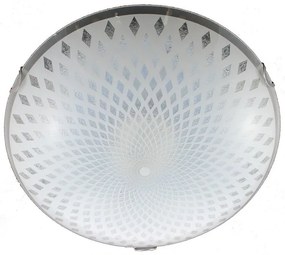 Plafoniera LED neoclassico Diamante, bianco Ø 50 cm, luce naturale, 3350 lumen