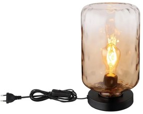 Globo 16046TA - Lampada da tavolo DARINA 1xE27/60W/230V marrone
