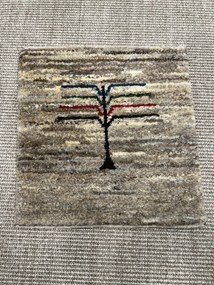 Gabbeh Tappeto persiano 40x40 Grigio (Iran) Annodato A Mano
