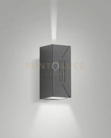 Luly applique grigio scuro da esterno a led 6w 3000k 500lm ip65 dop...