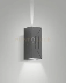 Luly applique grigio scuro da esterno a led 6w 3000k 500lm ip65 dop...