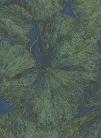 Zoffany Carta da parati Taisho Lotus - Panal B Malachite/ Lapis