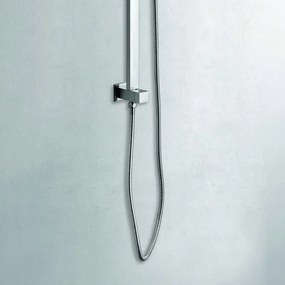Kamalu - colonna doccia fissa con soffione quadrato | k6000