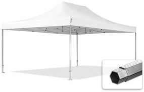 TOOLPORT 4x6m gazebo pieghevole PES, PROFESSIONAL alluminio, bianco - (578698)