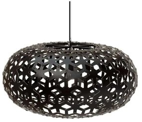 David Trubridge - Snowflake Lampada a Sospensione Ø80 Nero 2 Lati David Trubridge