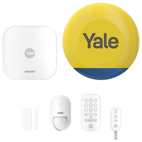 Kit sistema di allarme per casa senza fili Smart  YALE  con sensore di movimento, bianco